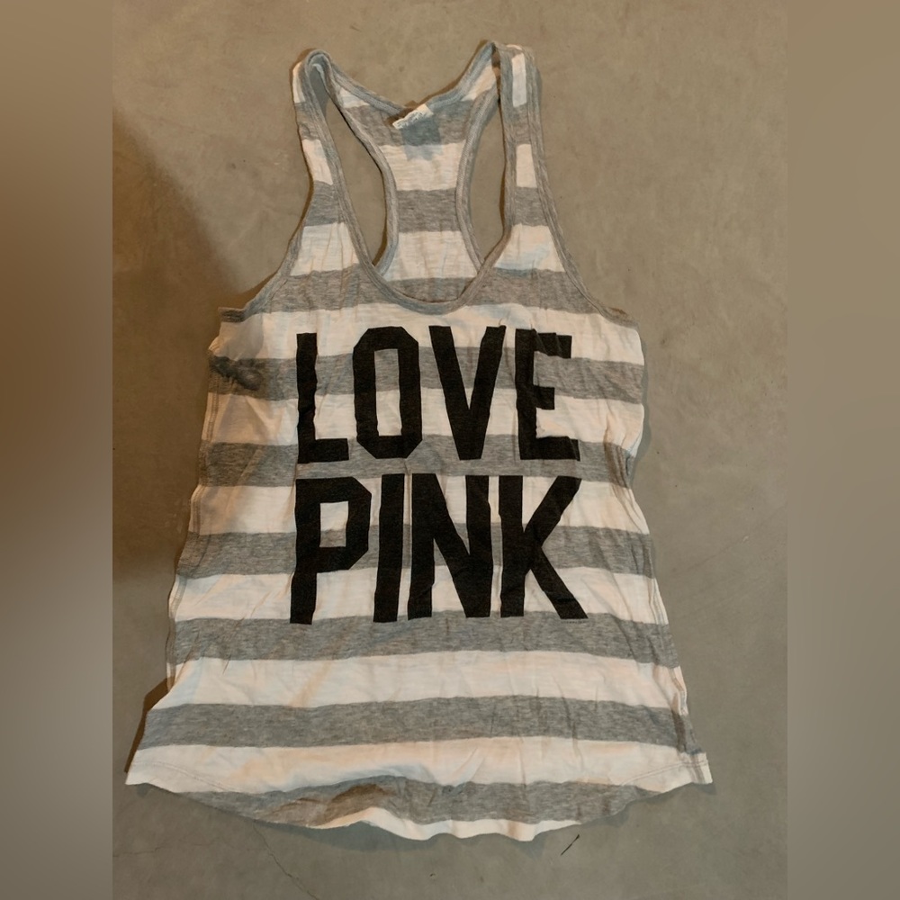 Pink brand tank top